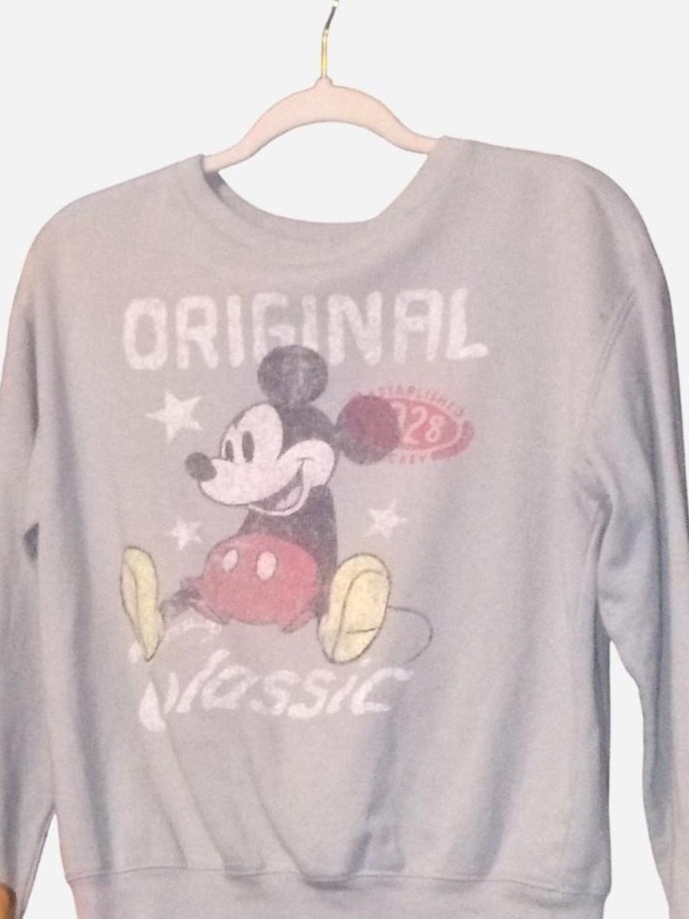 Disney Gray Mickey Mouse "Original Classic" Sweatshirt